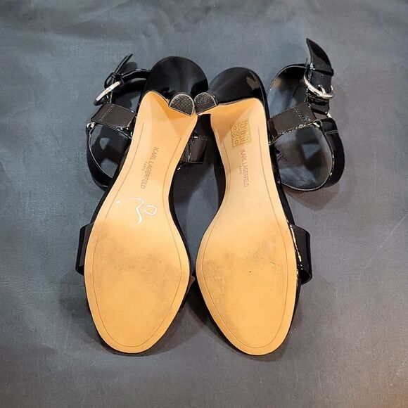 BRAND NEW KARL LAGERFELD PARIS WOMEN'S CIEONE HEELED SANDAL - Picture 12 of 16